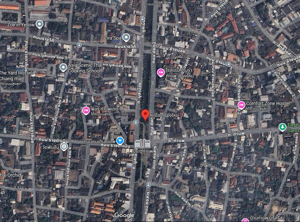 Location Map of Chiang Mai Gate